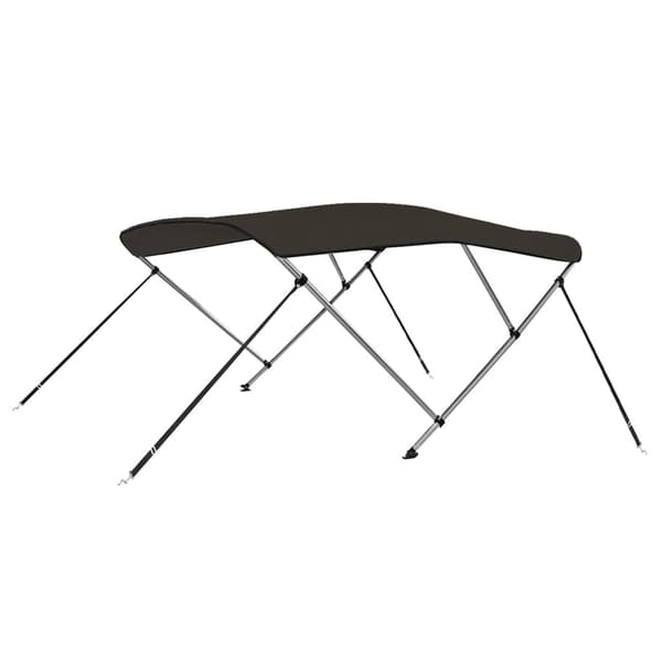 vidaXL 3-bånds biminitop til både sort 183x180x137 cm
