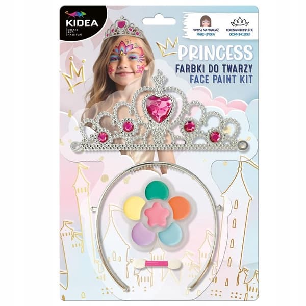PRINSESSE ANSIGTSMALING MED TIARA KIDEA 4475