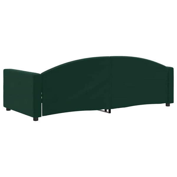 vidaXL Bäddsoffa mörkgrön 90x200 cm sammet