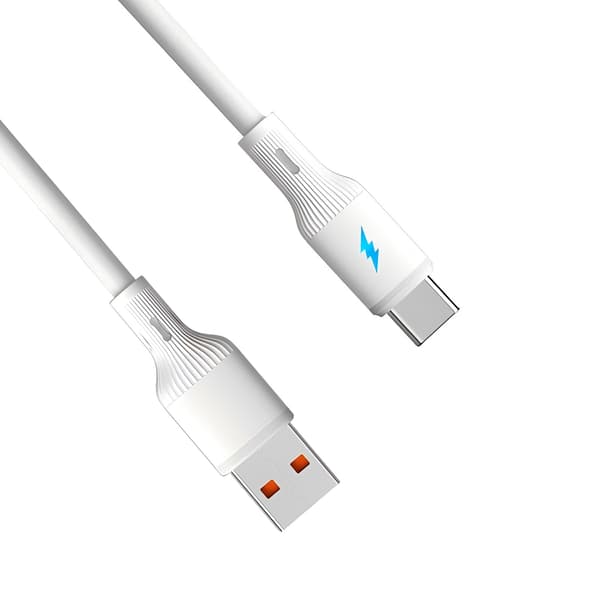 USB-C-/USB-A-kaapeli 1,8 m AK-USB-60 silikoni