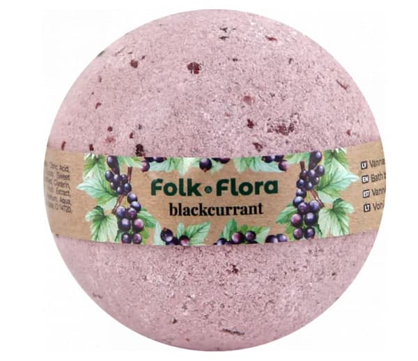 Folk&Flora solbær badebombe 130 g