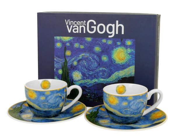 Sæt med 2 Van Gogh espressokopper