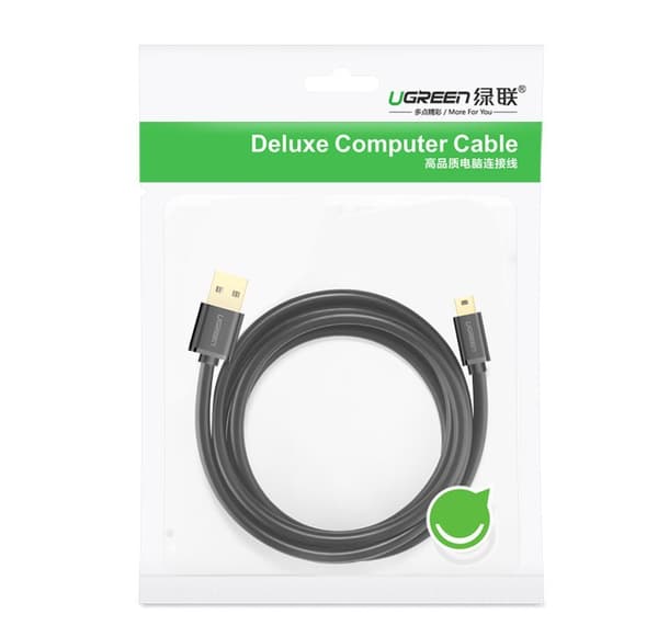 USB - mini-USB-kabel 480 Mbps 3m svart