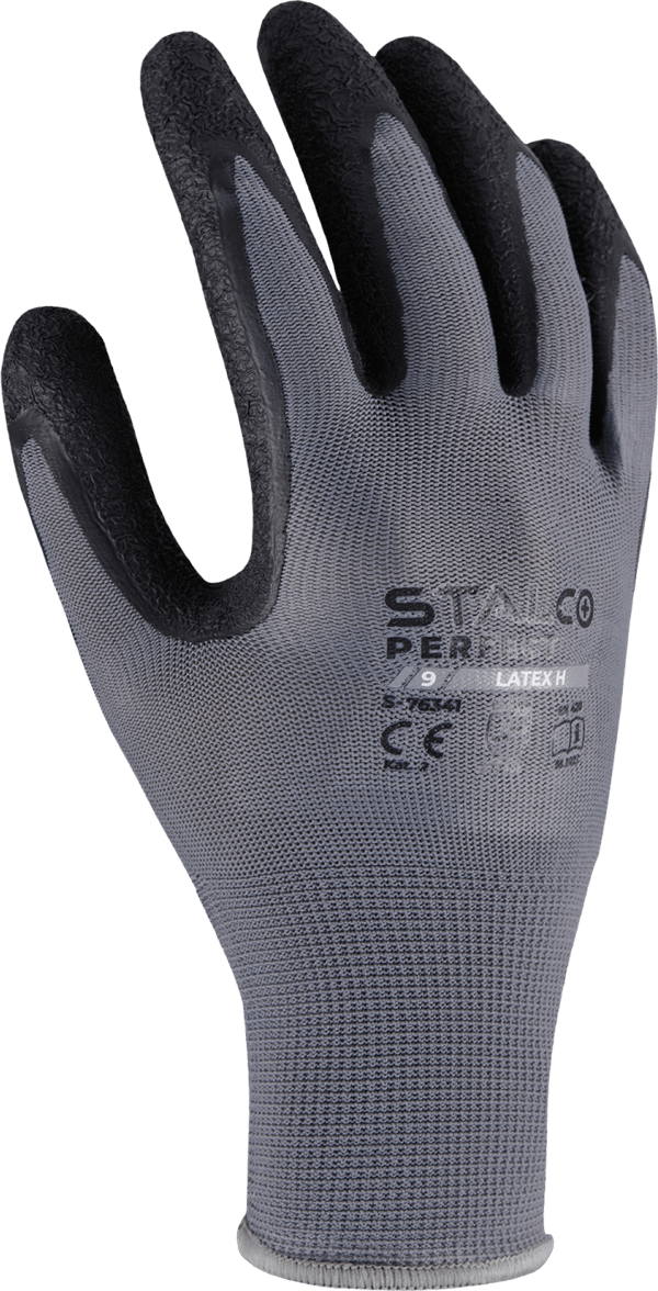 Stalco S-latex H 6” polyesterhandskar S-76332