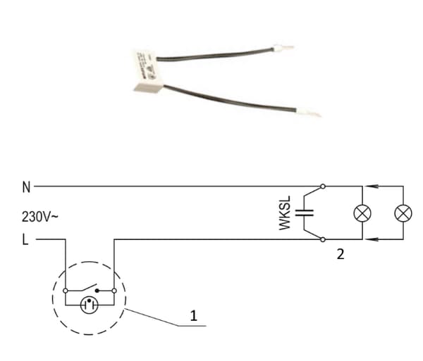 Kontakt-Simon LED-blixt eliminator