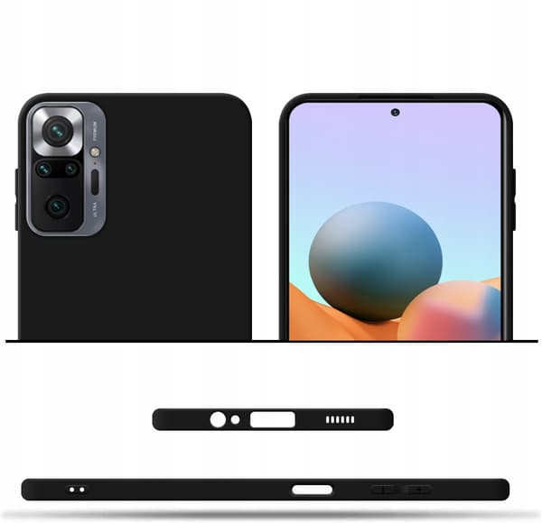 SLIM MAT ETUI til XIAOMI REDMI NOTE 10 PRO + 9H GLAS