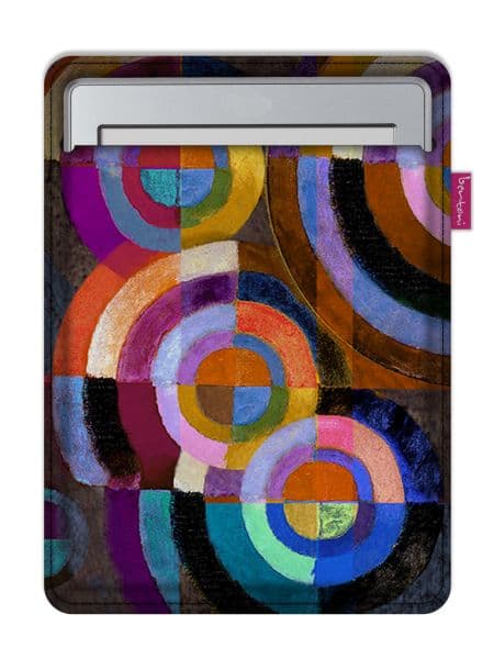 Arco Design 6-7" e-boksfodral - EcoFelt, Cirkeltryck, Grå, Passar Kindle / PocketBook
