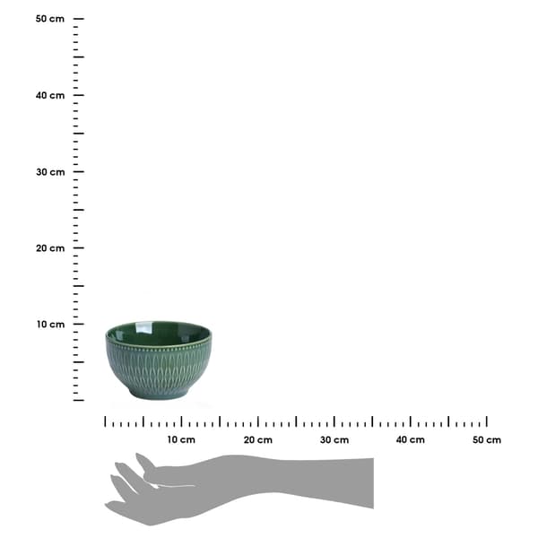 Vihreä keraaminen kulho 650 ml