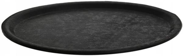 Plastbricka 20x28cm oval halkfri