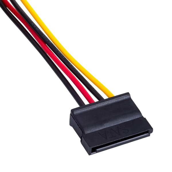 Molex - 2x SATA-kaapeli Akyga AK-CA-16 Virtakaapeli HDD SSD-asema 15cm