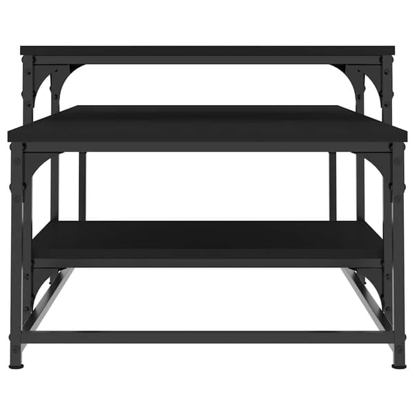vidaXL sofabord, sort, 102x60x45 cm, træbaseret materiale