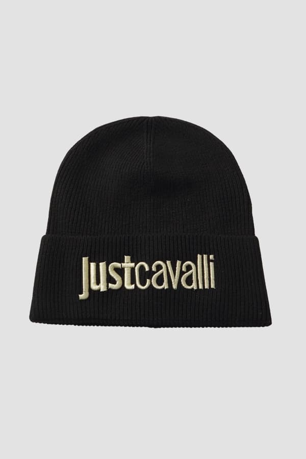 Just Cavalli Sort Damehue i Uldblanding