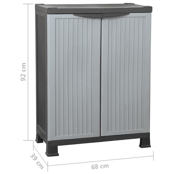 vidaXL Plastskåp, 68x39x92 cm