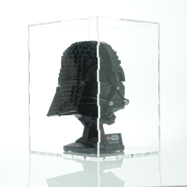 Lego-kypärän vitriini, pöly- ja UV-suoja, Star Wars, Marvel