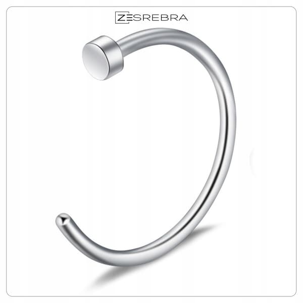 Näsringpiercing fejk Punk Ingen piercing 8/0,8 mm