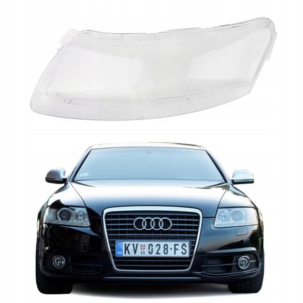 Vänster strålkastarglas Audi A6 S6 C6 4F (2004 - 2011)
