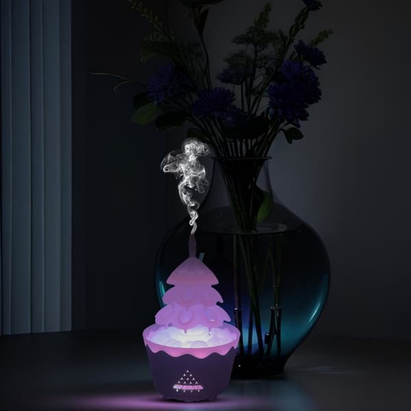 Luftfuktare med diffusor, julgran, vattenfall, regndroppe, luftfuktare 250ml
