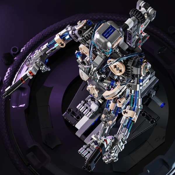 MJI 13091 - Rörlig mekanisk robot Cyborg Technic LED, 692 st.