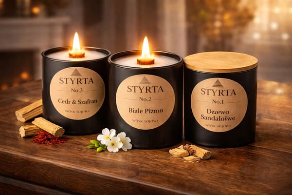 Sæt med 3 Styrta nr. 14 sojalys - premium duftkollektion