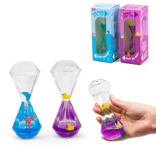 Timeglas med delfiner eller ænder MIX