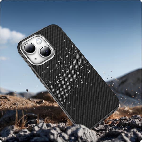 iPhone 15 cover, Mælkevejen, Grå