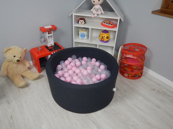 Tør pool 90x40cm grafit uden bolde