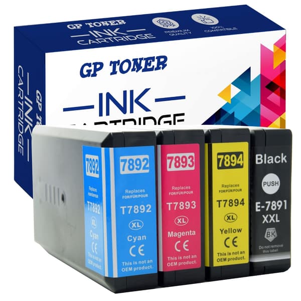 4x blækpatroner til Epson Epson WF-5110DW WorkForce Pro Sæt GP-E7895CMYK