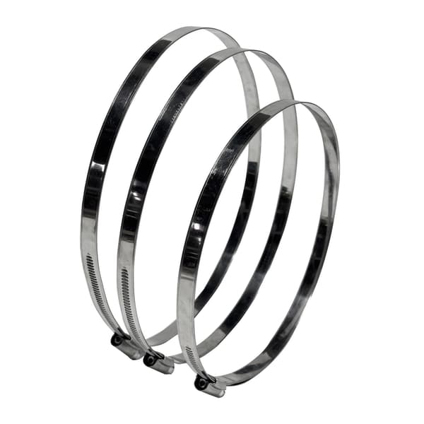 W2 snäckklämma Ø140-160 mm, bredd 12 mm - rostfritt stål