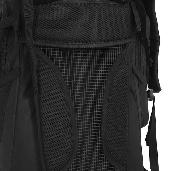 vidaXL vandrerygsæk, sort, 80 l, oxfordstof