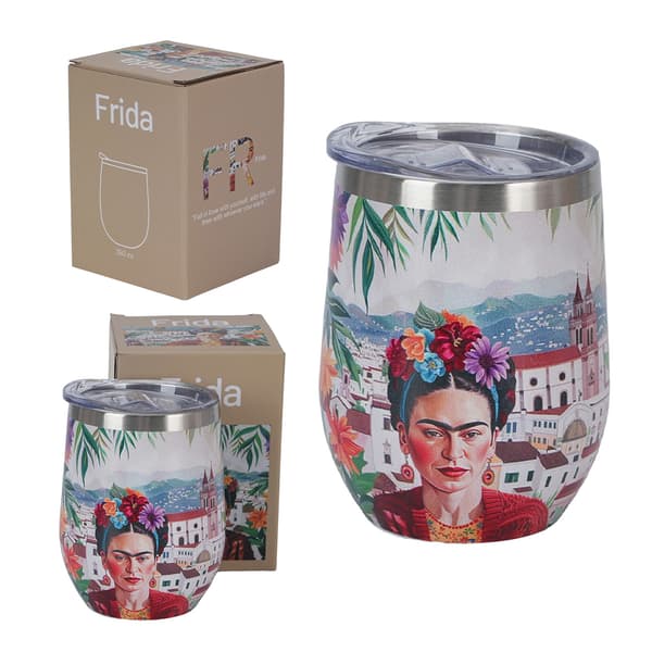 Frida Mexican Art punainen termosmuki