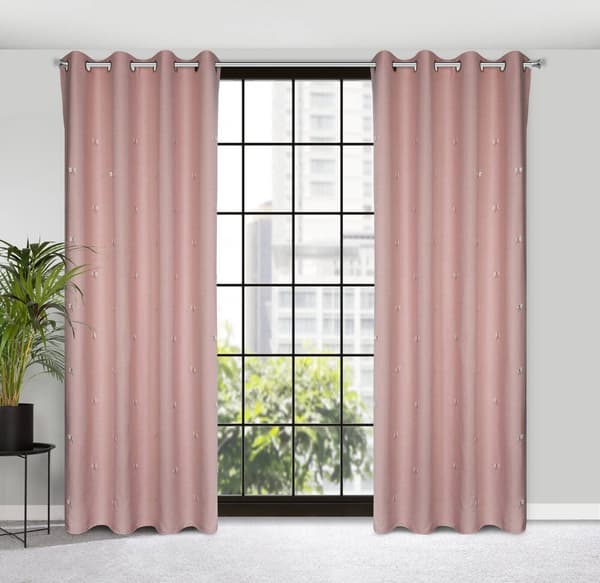 Färdig gardin 140x250 Wendy rosa