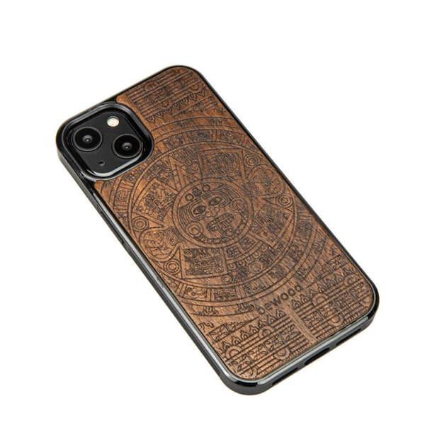 Træetui til iPhone 13 AZTEC KALENDER ZIRICOTE