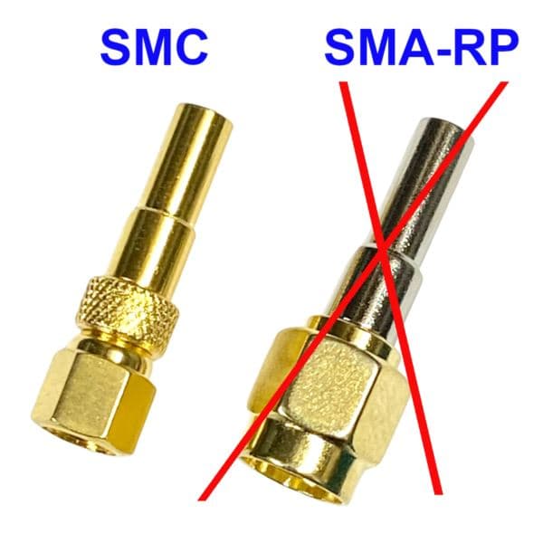 SMC-fatningstik til RG174-kabel