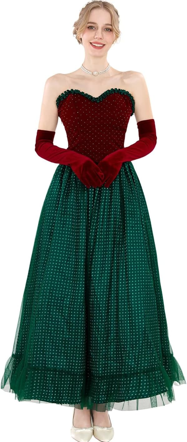 Martha S Julrenässans Cosplayklänning - Elegant Balklänning