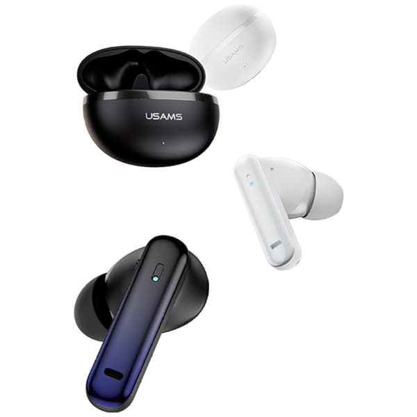 USAMS Echo E02 TWS ANC+ENC Langattomat Bluetooth-kuulokkeet, musta