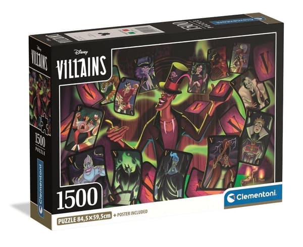 Puslespil 1500 Compact Disney Vilains