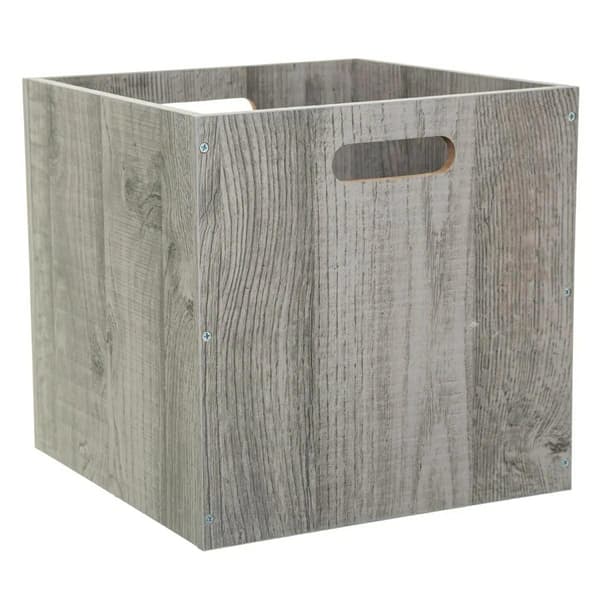 Puinen säilytysrasia 31x31 cm Harmaa