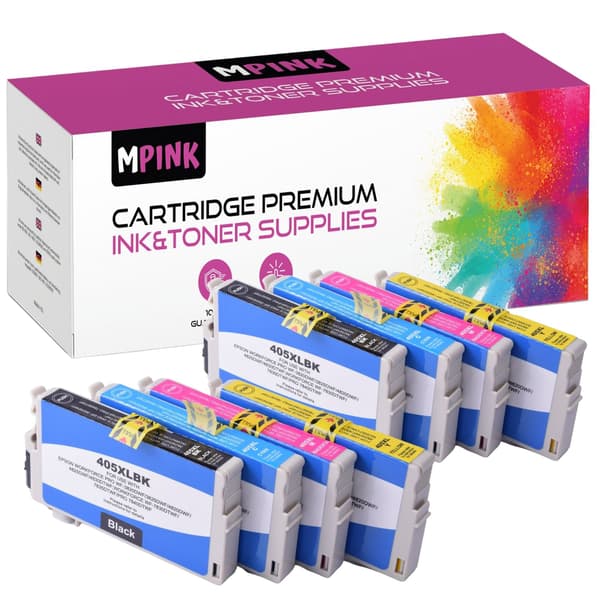 8x blæk til Epson E405XL CMYK x2 GP