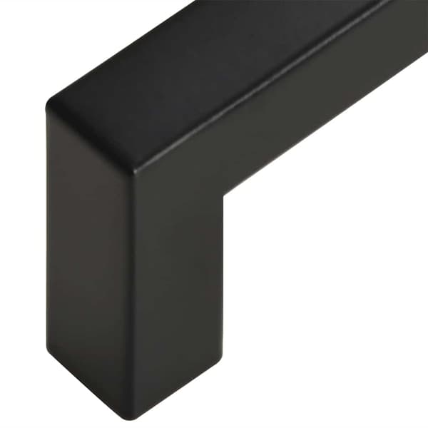vidaXL skabsgreb 5 stk. sort 480 mm rustfrit stål