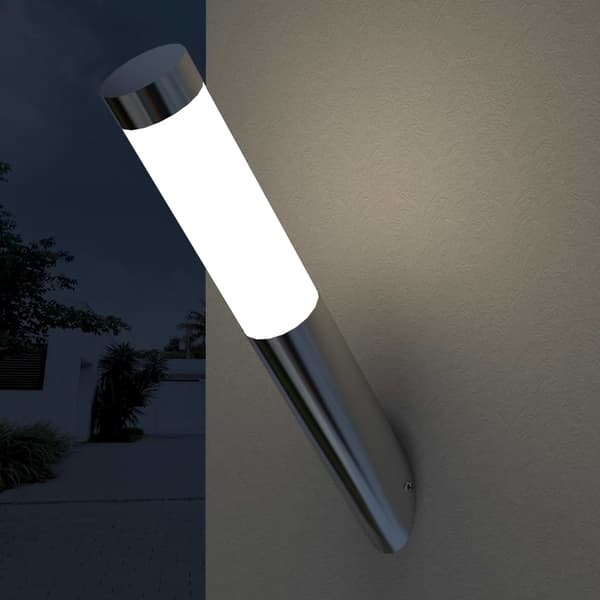 RVS trädgårdsvägglampa