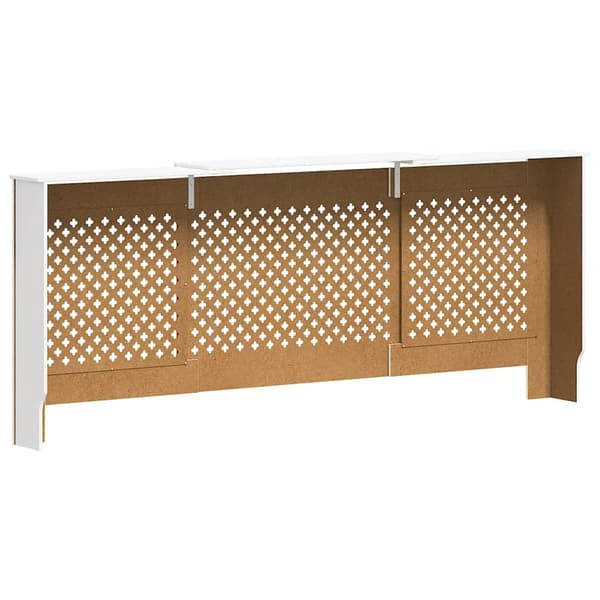 vidaXL MDF-elementskydd vit 205 cm