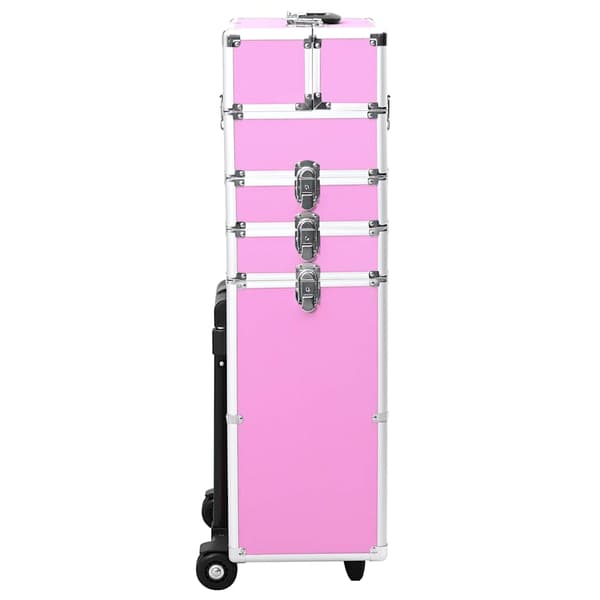 vidaXL makeup-vogn, aluminium, lyserød
