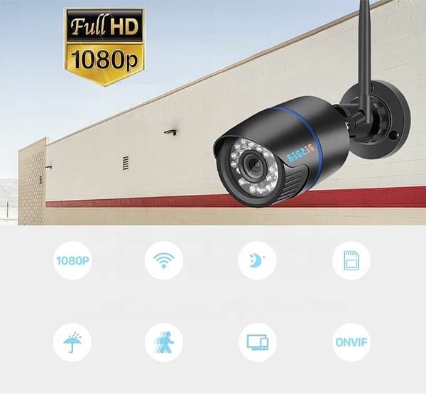 Trådlös utomhus IP WiFi-kamera full HD