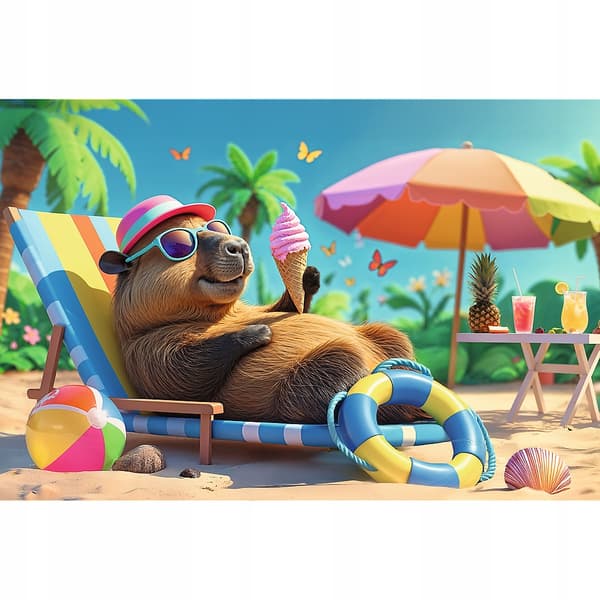 16537 "100 - Afslappende Capybara-stil" / FSC