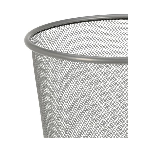 Metallavfallsbehållare silver 28 cm
