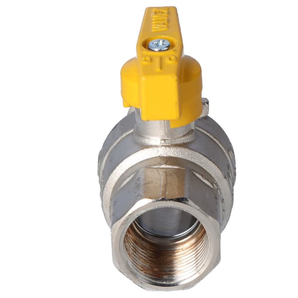 Nickelpläterad gaskulventil med aluminiumfjärilsventil (MAI) (N-W-version) O