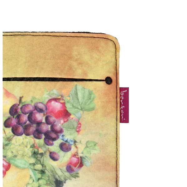 Arco Design 6-7" e-bogsetui - EcoFilc, Fructa-tryk, grå, passer til Kindle / PocketBook