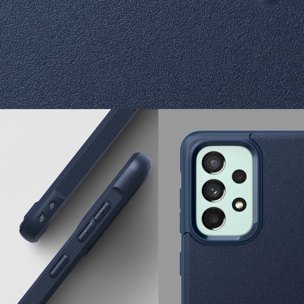 Holdbart og fleksibelt Galaxy A73 Onyx cover, marineblå