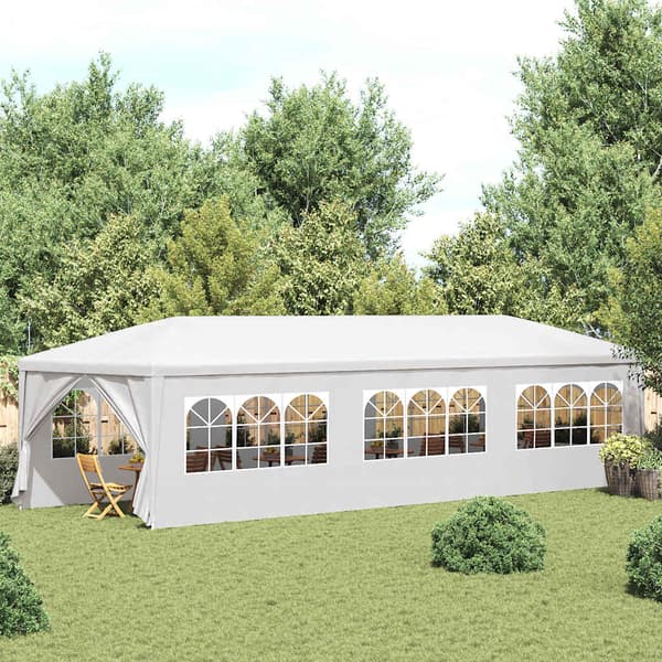 vidaXL Partytält 3 x 9 m vit