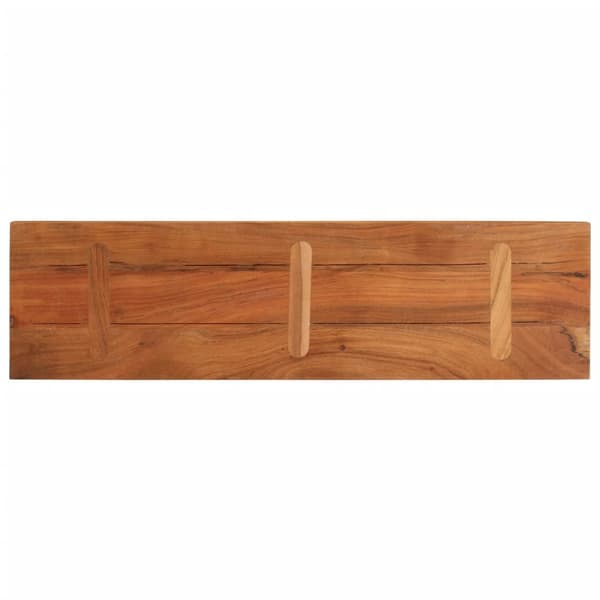 vidaXL bordplade 100x20x3,8 cm rektangulær massiv akacietræ